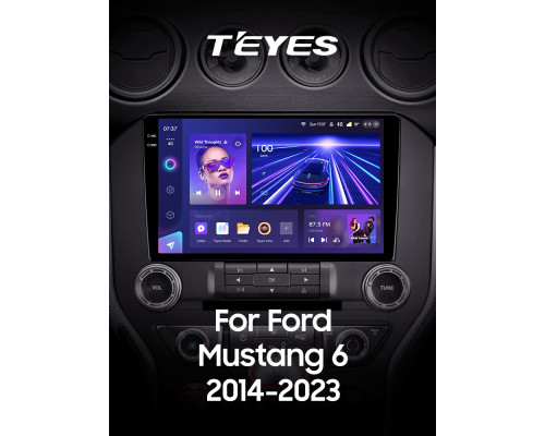 Штатна магнітола Teyes CC3 6+128 Gb з коловим оглядом 360° Ford Mustang VI S550 (F2) 2014-2021 9