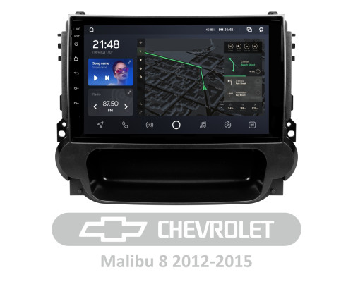 Штатна магнітола AMS T910 6+128 Gb Chevrolet Malibu 8 2012-2015 9