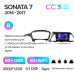 Штатна магнітола Teyes CC3 6+128 Gb з коловим оглядом 360° Hyundai Sonata 7 LF 2014-2017 (B) 9