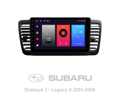 Штатна магнітола SIGMA F9216 ANDROID 10 2+32 Gb Subaru Outback 3 Legacy 4 2003-2009 9