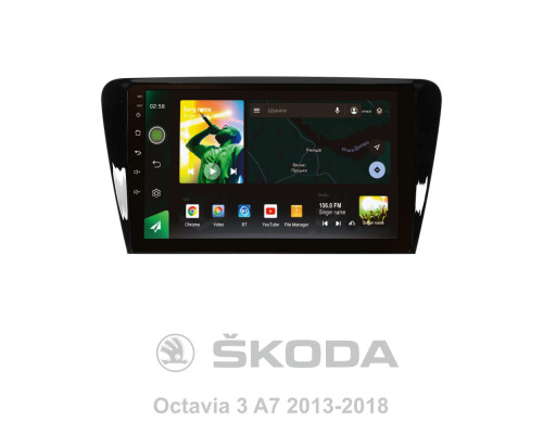 Штатна магнітола SIGMA X10232 ANDROID 10 2+32 Gb 4G DSP Skoda Octavia 3 A7 2013-2018 (A) 10