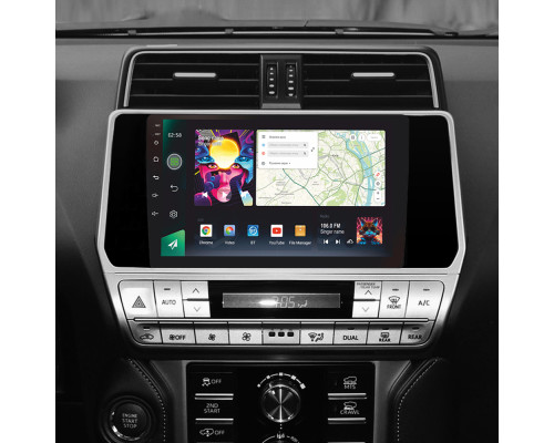 Штатна магнітола SIGMA PRO 10464 ANDROID 12 4+64 Gb 4G DSP Toyota Land Cruiser Prado 150 2017-2018 10