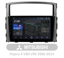 Штатна магнітола AMS T910 6+128 Gb Mitsubishi Pajero 4 V80 V90 2006-2014 (A) 9