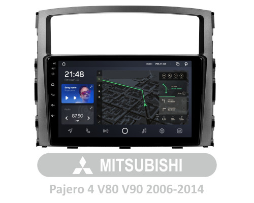 Штатна магнітола AMS T910 6+128 Gb Mitsubishi Pajero 4 V80 V90 2006-2014 (A) 9