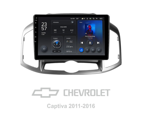 Штатна магнітола Teyes X1 2+32Gb Chevrolet Captiva 1 2011-2016 10