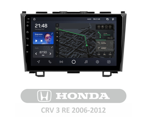 Штатна магнітола AMS T910 6+128 Gb Honda CR-V CR-V 3 RE 2006-2012 9