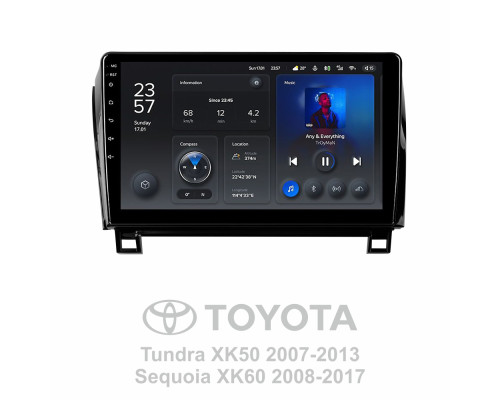 Штатна магнітола Teyes X1 2+32Gb Toyota Tundra XK50 2007-2013 Sequoia XK60 2008-2017 10