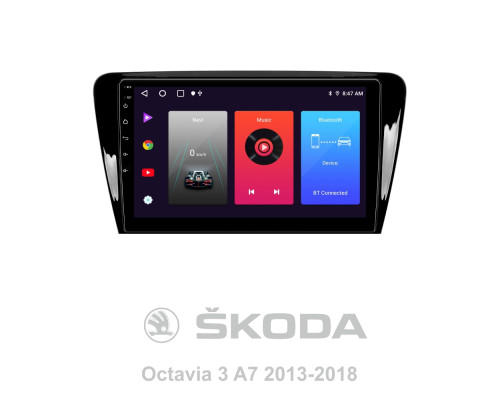 Штатна магнітола SIGMA F10216 ANDROID 10 2+32 Gb Skoda Octavia 3 A7 2013-2018 (A) 10