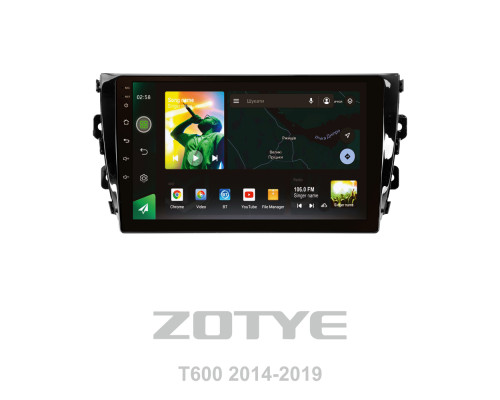 Штатна магнітола SIGMA X10464 ANDROID 10 4+64 Gb 4G DSP Zotye T600 2014-2019 10