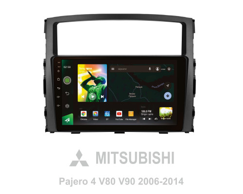 Штатна магнітола SIGMA X9232 ANDROID 10 2+32 Gb 4G DSP Mitsubishi Pajero 4 V80 V90 2006-2014 (B) 9