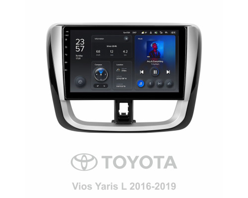 Штатна магнітола Teyes X1 2+32Gb Toyota Vios Yaris L 2016-2019 10