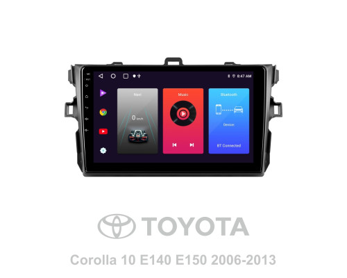 Штатна магнітола SIGMA F9216 ANDROID 10 2+32 Gb Toyota Corolla 10 E140 E150 2006-2013 (B) 9