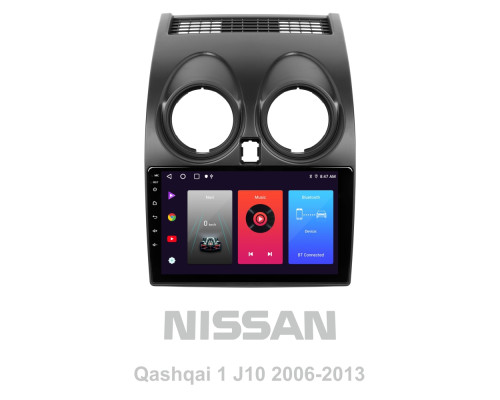 Штатна магнітола SIGMA F9216 ANDROID 10 2+32 Gb Nissan Qashqai 1 J10 2006-2013 (F1) 9