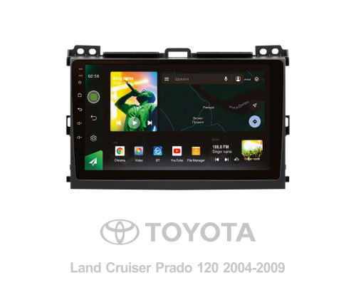 Штатна магнітола SIGMA X9232 ANDROID 10 2+32 Gb 4G DSP Toyota Land Cruiser Prado 120 2004-2009 (F2) 9