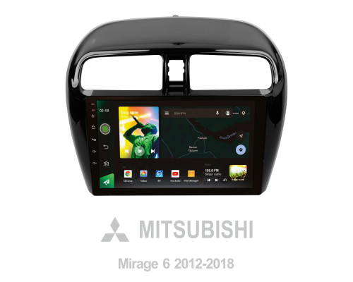 Штатна магнітола SIGMA X9232 ANDROID 10 2+32 Gb 4G DSP Mitsubishi Mirage 6 2012-2018 9