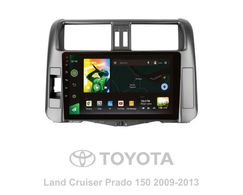 Штатна магнітола SIGMA X9232 ANDROID 10 2+32 Gb 4G DSP Toyota Land Cruiser Prado 150 2009-2013 (A) 9