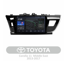 Штатна магнітола AMS T1010 6+128 Gb Toyota Corolla 11 Middle East 2013-2017 (B) 10