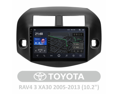 Штатна магнітола AMS T1010 6+128 Gb Toyota RAV4 3 XA30 2005-2013 10