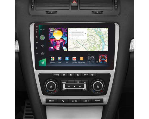 Штатна магнітола SIGMA PRO 10464 ANDROID 12 4+64 Gb 4G DSP Skoda Octavia 2 A5 2008-2013 10