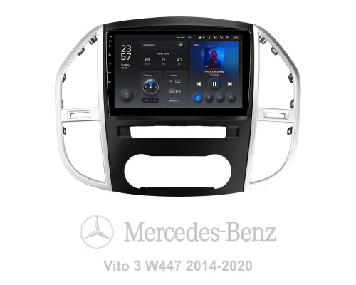 Штатна магнітола Teyes X1 2+32Gb Mercedes-Benz Vito 3 W447 2014-2020 10