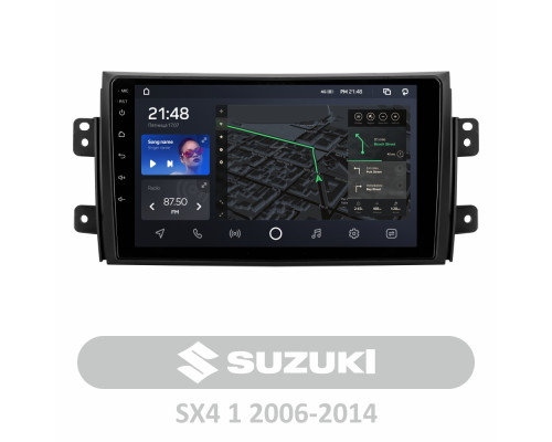 Штатна магнітола AMS T910 6+128 Gb Suzuki SX4 1 2006-2014 9