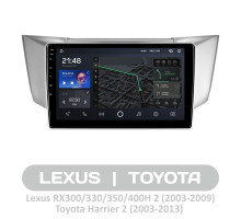 Штатна магнітола AMS T910 6+128 Gb Lexus RX300 RX330 RX350 RX400H Toyota harrier 2003-2009 9