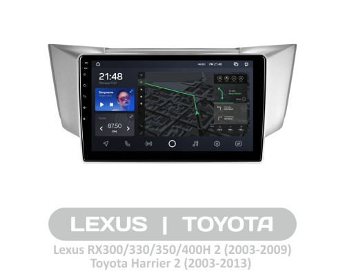 Штатна магнітола AMS T910 6+128 Gb Lexus RX300 RX330 RX350 RX400H Toyota harrier 2003-2009 9