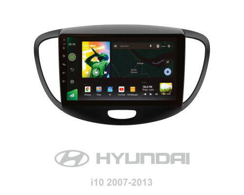 Штатна магнітола SIGMA X9232 ANDROID 10 2+32 Gb 4G DSP Hyundai i10 2007-2013 9