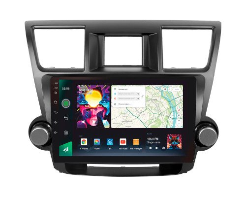 Штатна магнітола SIGMA PRO 108128 ANDROID 12 8+128 Gb 4G DSP Toyota Highlander 2 XU40 2007-2013 (F1) 10