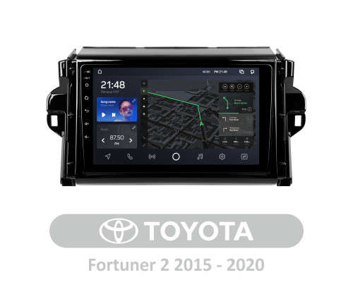 Штатна магнітола AMS T910 6+128 Gb Toyota Fortuner 2 2015-2018 9