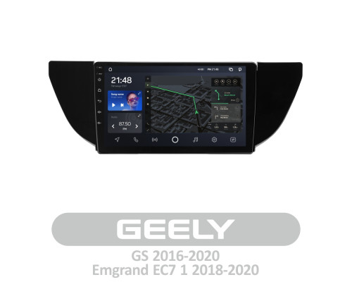 Штатна магнітола AMS T910 6+128 Gb Geely GS 2016-2020 Emgrand EC7 1 2018-2020 (F1) 9