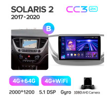 Штатна магнітола Teyes CC3 4+64 Gb Hyundai Solaris 2 2017-2020 (B) 9