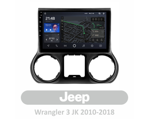 Штатна магнітола AMS T1010 6+128 Gb Jeep Wrangler 3 JK 2010-2017 (L15) 10