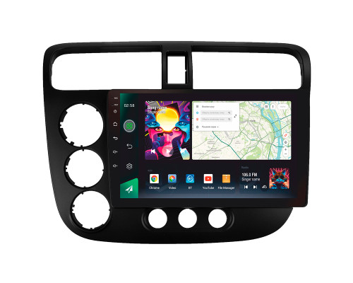 Штатна магнітола SIGMA PRO 9464 ANDROID 12 4+64 Gb 4G DSP Honda Civic 7 2000-2006 9