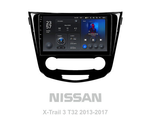 Штатна магнітола Teyes X1 2+32Gb Nissan X-Trail X Trail 3 T32 2013-2017- (F1) Manual air conditioning (A) 10