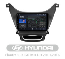 Штатна магнітола AMS T910 6+128 Gb Hyundai Elantra 5 JK GD MD UD 2010-2016 (F1) 9