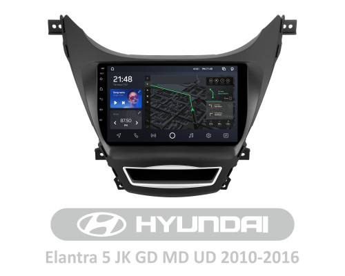 Штатна магнітола AMS T910 6+128 Gb Hyundai Elantra 5 JK GD MD UD 2010-2016 (F1) 9