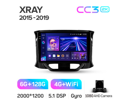 Штатна магнітола Teyes CC3 6+128 Gb LADA Xray 2015-2019 9