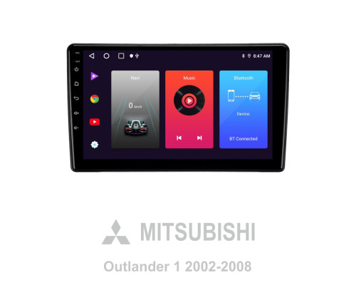 Штатна магнітола SIGMA F9216 ANDROID 10 2+32 Gb Mitsubishi Outlander 1 2002-2008 (F1) 9