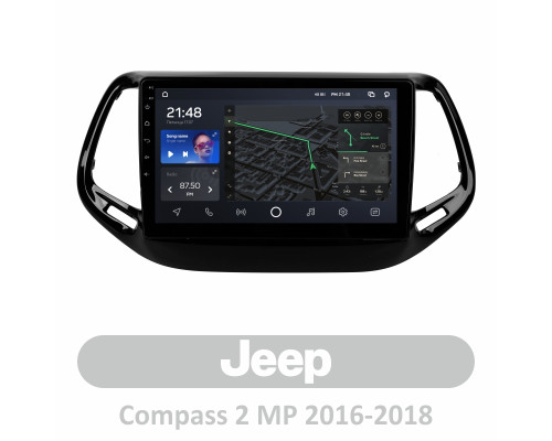 Штатна магнітола AMS T1010 6+128 Gb Jeep Compass 2 MP 2016-2018 10