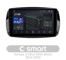 Штатна магнітола AMS T910 6+128 Gb Mercedes Benz Smart Fortwo 3 C453 A453 W453 2014-2020 9