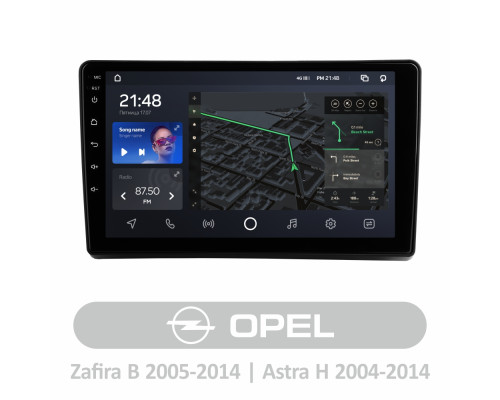 Штатна магнітола AMS T910 6+128 Gb Opel Zafira B 2005-2014 For Opel Astra H 2004-2014 9