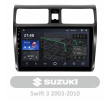 Штатна магнітола AMS T1010 6+128 Gb Suzuki Swift 3 2003-2010 10