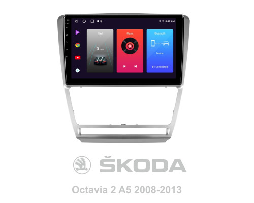 Штатна магнітола SIGMA F10216 ANDROID 10 2+32 Gb Skoda Octavia 2 A5 2008-2013 10