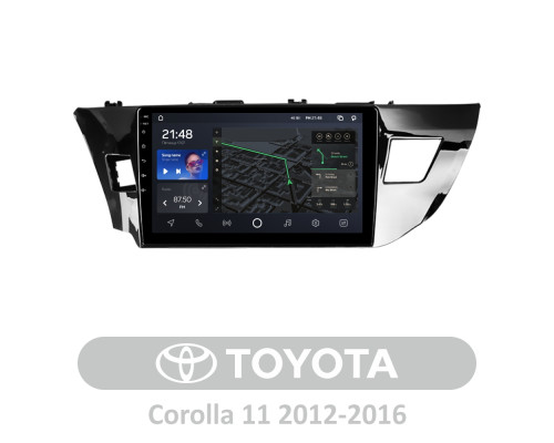 Штатна магнітола AMS T1010 6+128 Gb Toyota Corolla 11 2012-2016 (B) 10