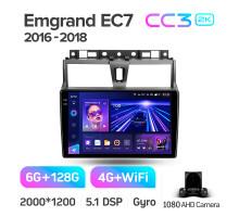 Штатна магнітола Teyes CC3 6+128 Gb Geely Emgrand EC7 1 2016-2018 9