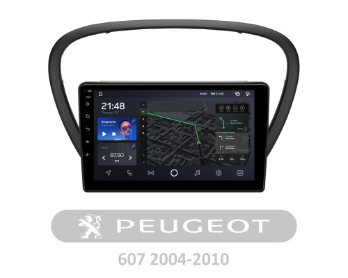 Штатна магнітола AMS T910 6+128 Gb Peugeot 607 2004-2010 9