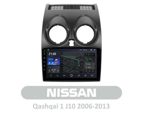 Штатна магнітола AMS T910 6+128 Gb Nissan Qashqai 1 J10 2006-2013 (F1) 9