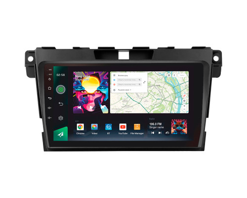 Штатна магнітола SIGMA PRO 9464 ANDROID 12 4+64 Gb 4G DSP Mazda CX7 CX-7 CX 7 ER 2009-2012 9