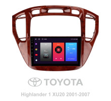 Штатна магнітола SIGMA F9216 ANDROID 10 2+32 Gb Toyota Highlander 1 XU20 2001-2007 9